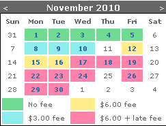Payment Table Payment Table